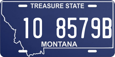 MT license plate 108579B