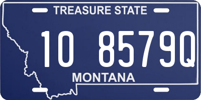 MT license plate 108579Q