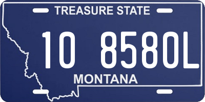 MT license plate 108580L