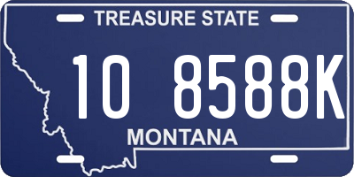 MT license plate 108588K