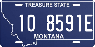 MT license plate 108591E