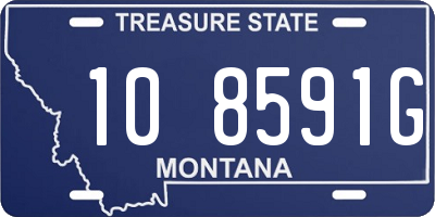 MT license plate 108591G