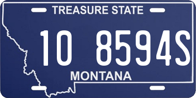 MT license plate 108594S