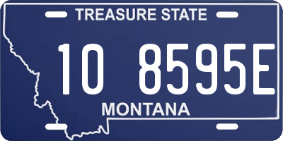 MT license plate 108595E