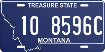 MT license plate 108596C