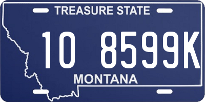 MT license plate 108599K