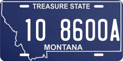 MT license plate 108600A