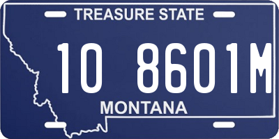 MT license plate 108601M