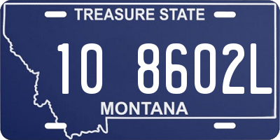 MT license plate 108602L