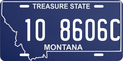 MT license plate 108606C