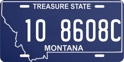 MT license plate 108608C