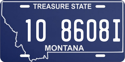 MT license plate 108608I