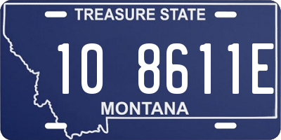 MT license plate 108611E