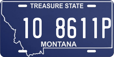 MT license plate 108611P