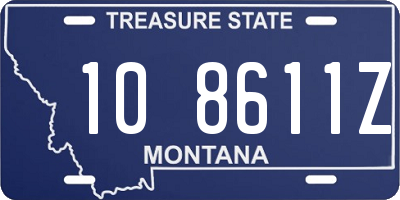 MT license plate 108611Z