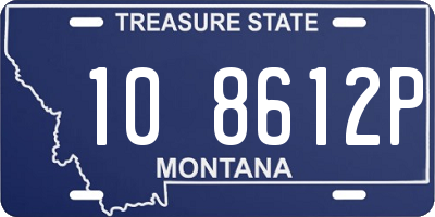 MT license plate 108612P