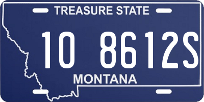 MT license plate 108612S