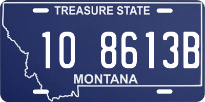 MT license plate 108613B