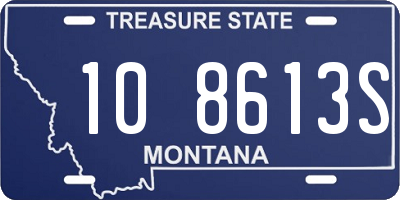 MT license plate 108613S