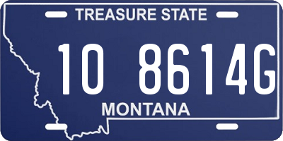 MT license plate 108614G