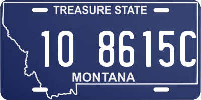 MT license plate 108615C