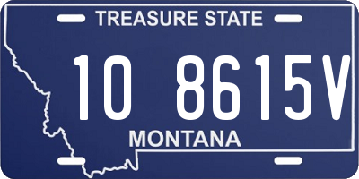 MT license plate 108615V