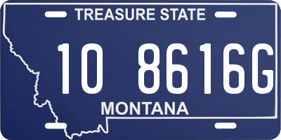 MT license plate 108616G