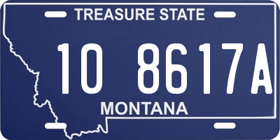 MT license plate 108617A