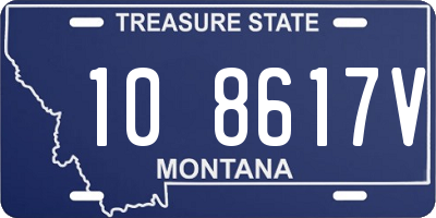 MT license plate 108617V