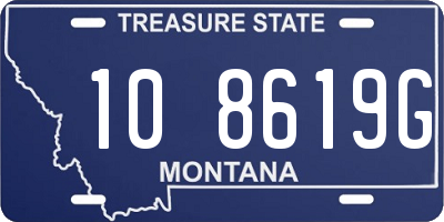 MT license plate 108619G