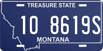 MT license plate 108619S