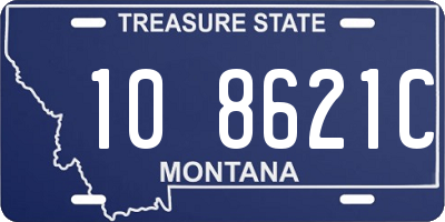 MT license plate 108621C