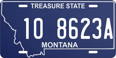 MT license plate 108623A