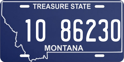 MT license plate 108623O