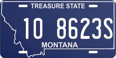 MT license plate 108623S