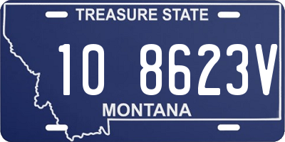 MT license plate 108623V