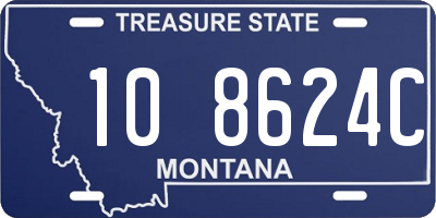 MT license plate 108624C