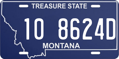 MT license plate 108624D