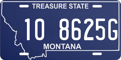 MT license plate 108625G