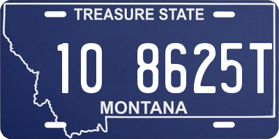 MT license plate 108625T