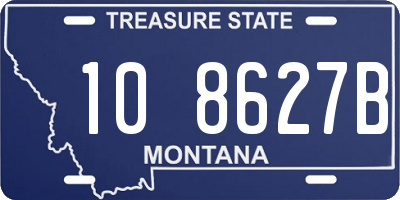 MT license plate 108627B