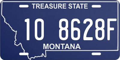 MT license plate 108628F