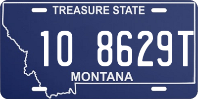 MT license plate 108629T