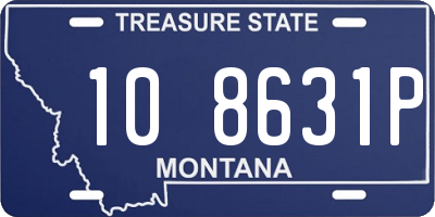 MT license plate 108631P