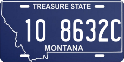 MT license plate 108632C