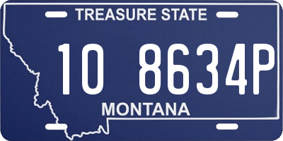 MT license plate 108634P