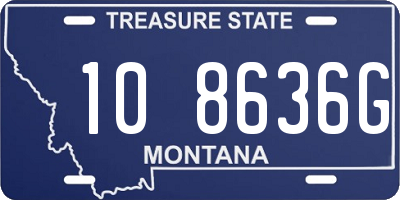 MT license plate 108636G