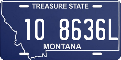 MT license plate 108636L