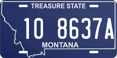 MT license plate 108637A