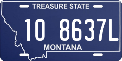 MT license plate 108637L